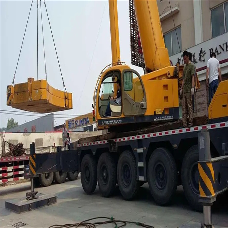 抚州临川当地吊车出租|机器吊装|75吨|工厂搬迁服务